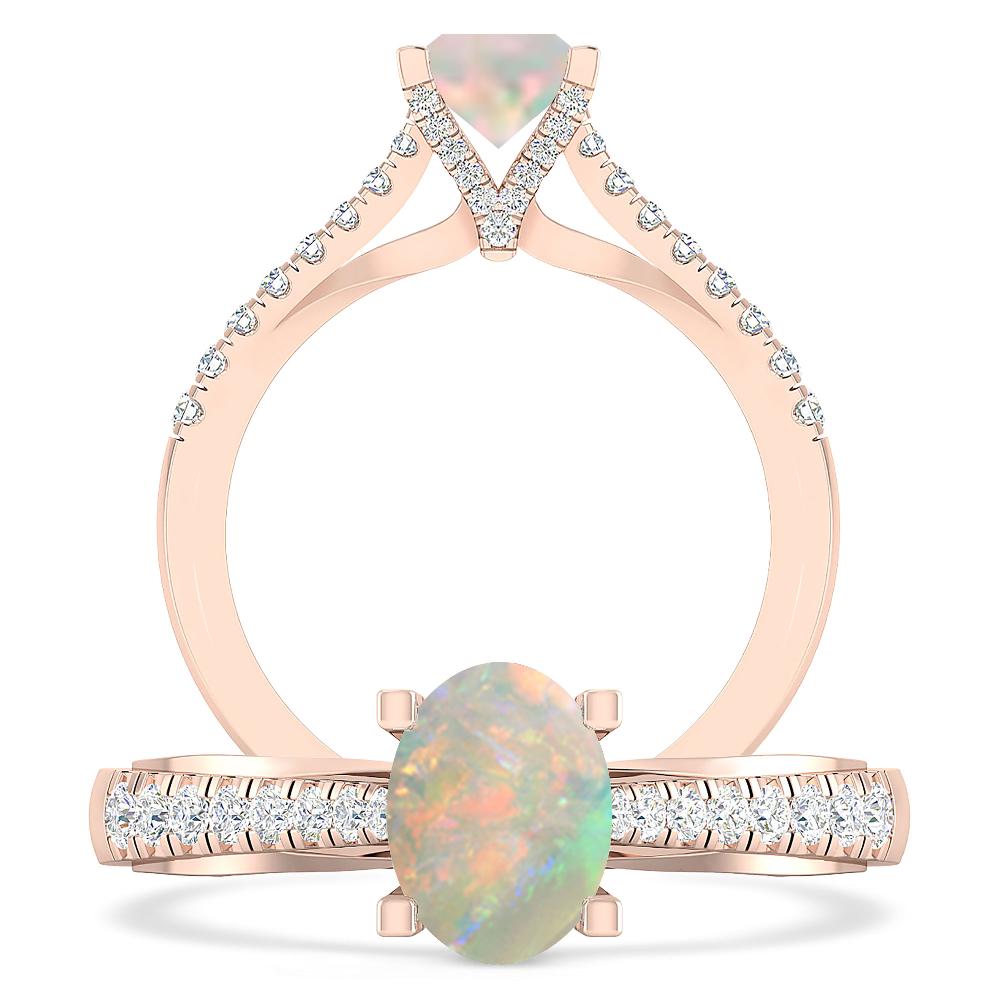 Rose Gold - Opal