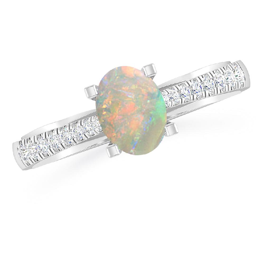 White Gold - Opal