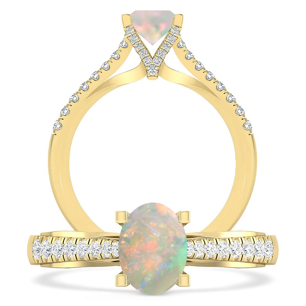 Yellow Gold - Opal