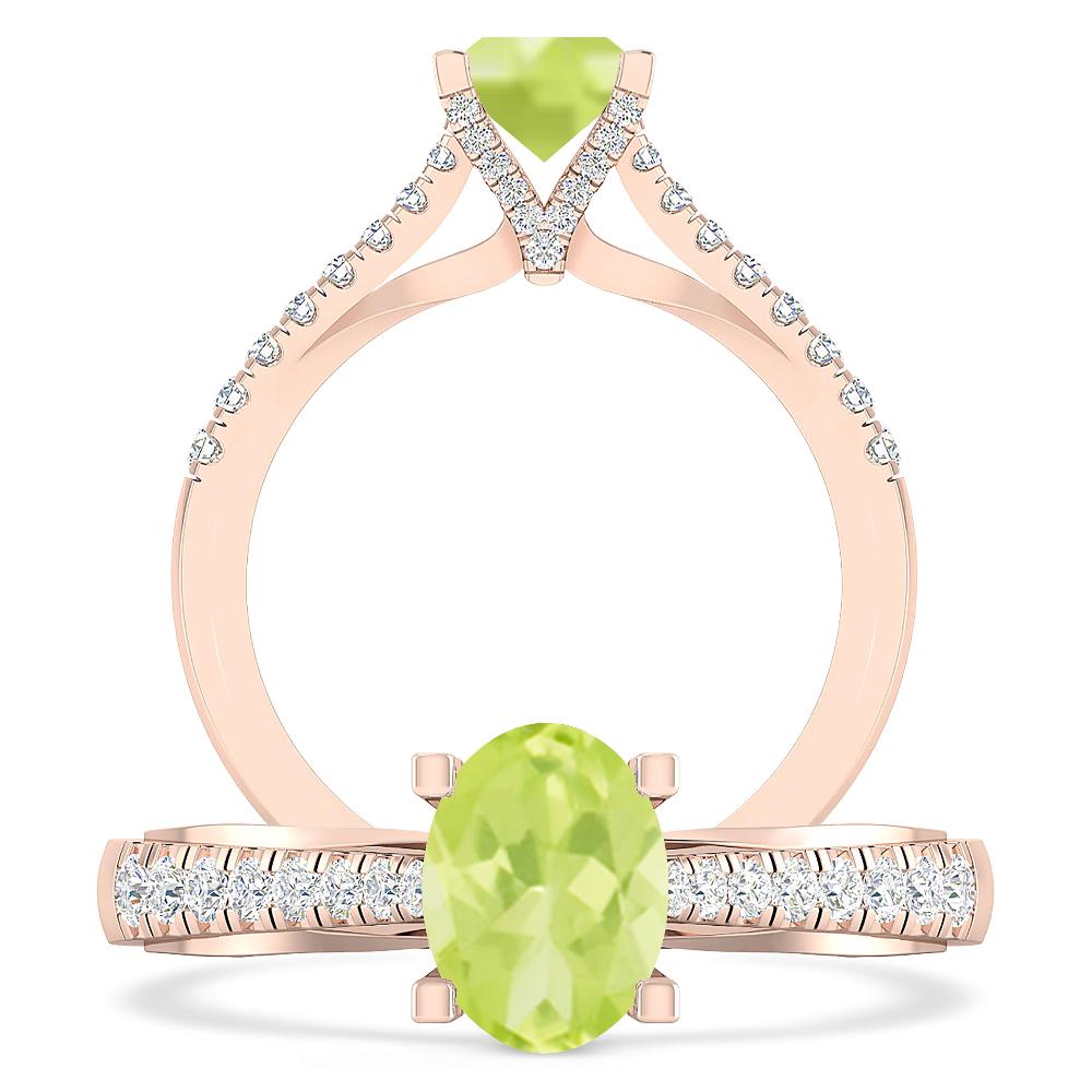 Rose Gold - Peridot