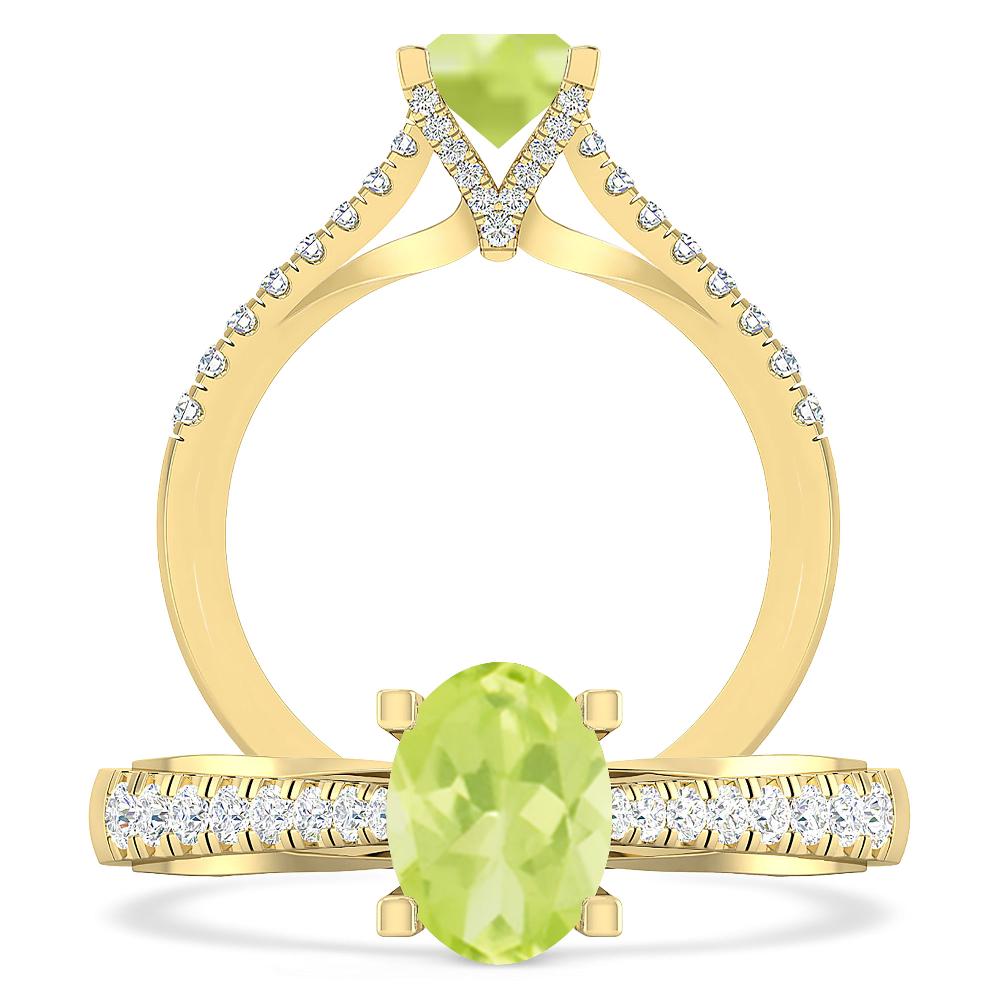 Yellow Gold - Peridot