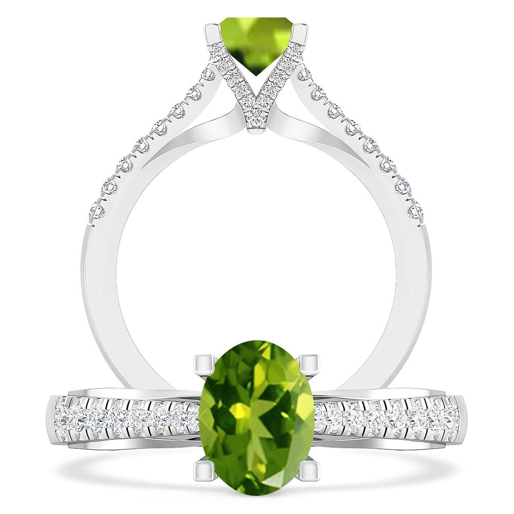 White Gold - Peridot