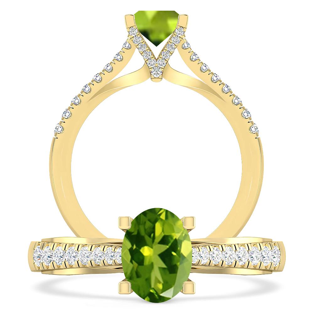 Yellow Gold - Peridot