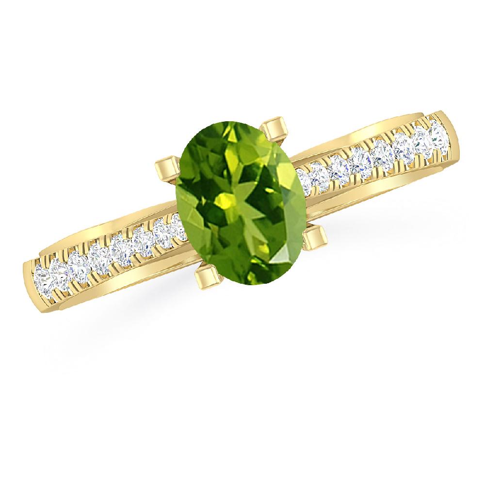 Yellow Gold - Peridot