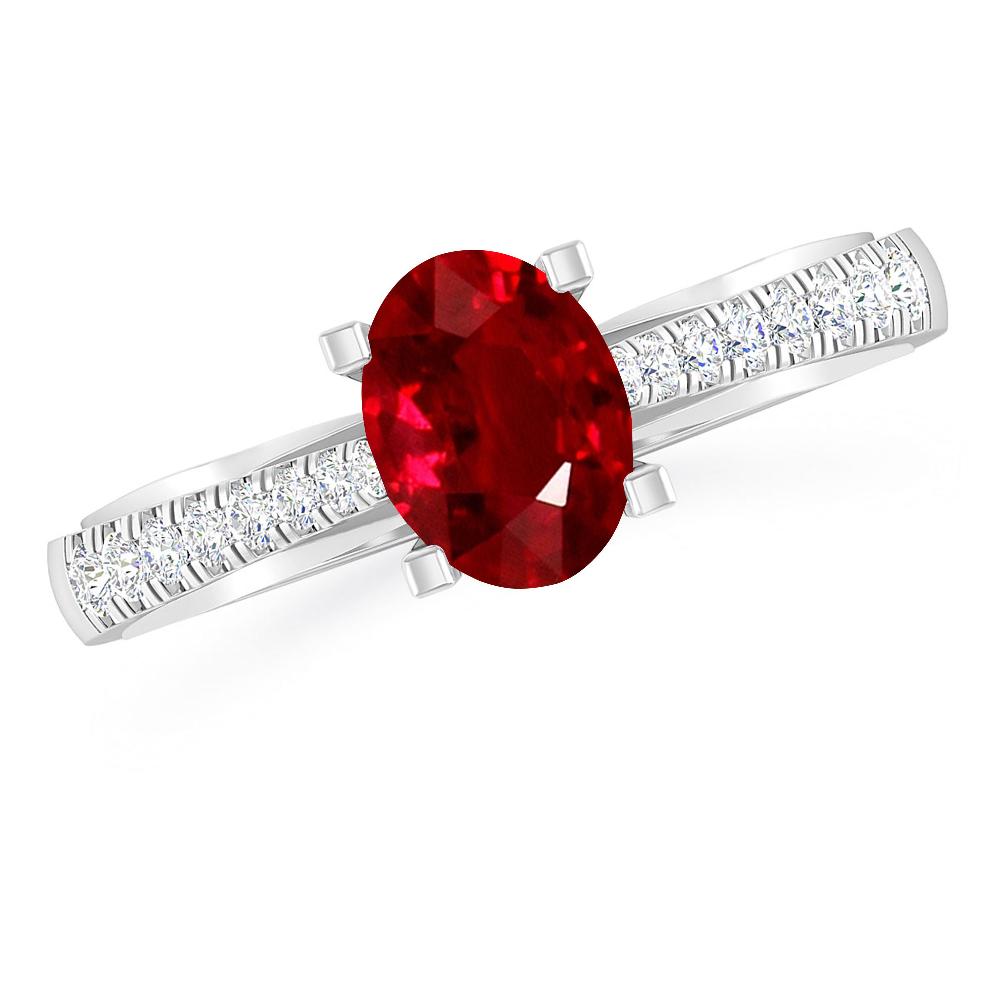 White Gold - Ruby