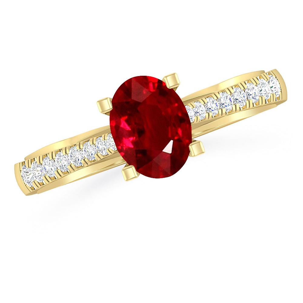 Yellow Gold - Ruby