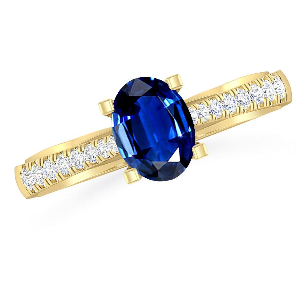 Yellow Gold - Sapphire