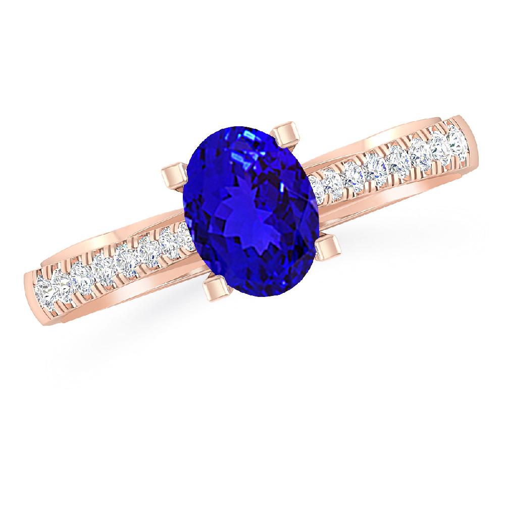 Rose Gold - Tanzanite