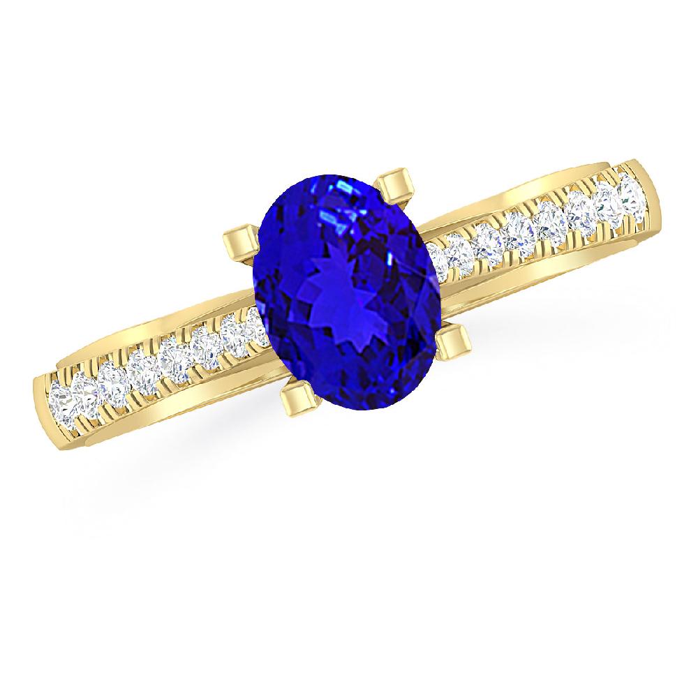 Yellow Gold - Tanzanite