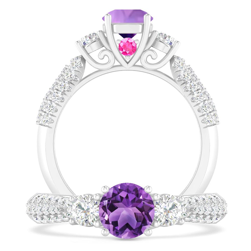 White Gold - Amethyst