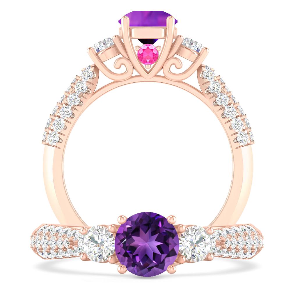 Rose Gold - Amethyst