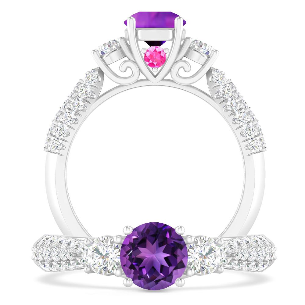 White Gold - Amethyst