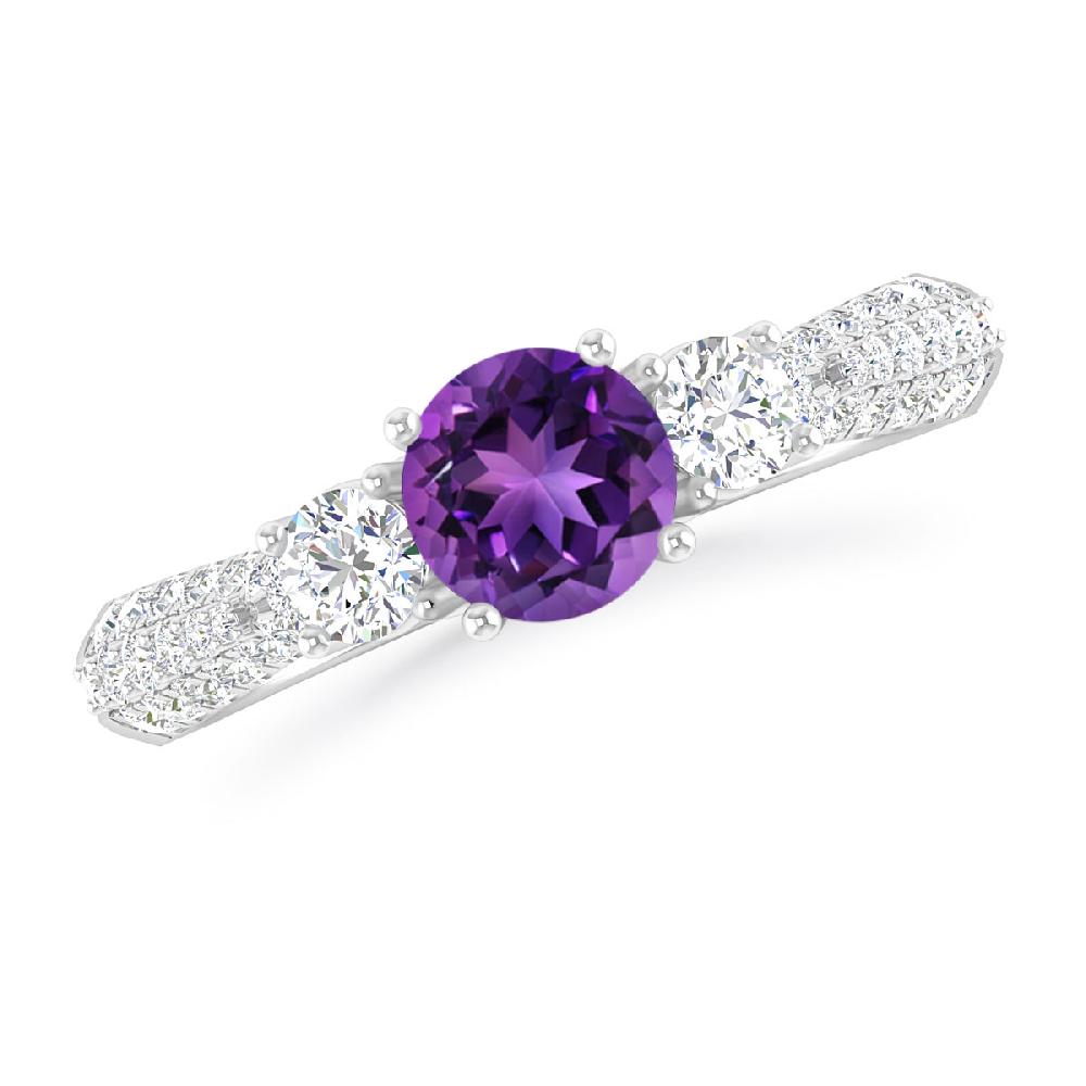 White Gold - Amethyst