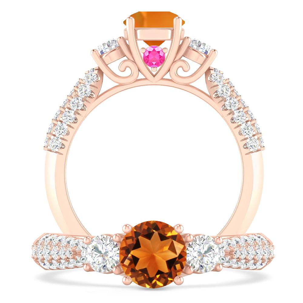 Rose Gold - Citrine