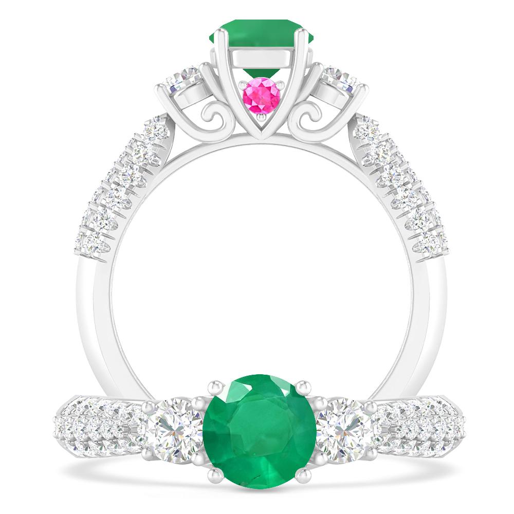 White Gold - Emerald