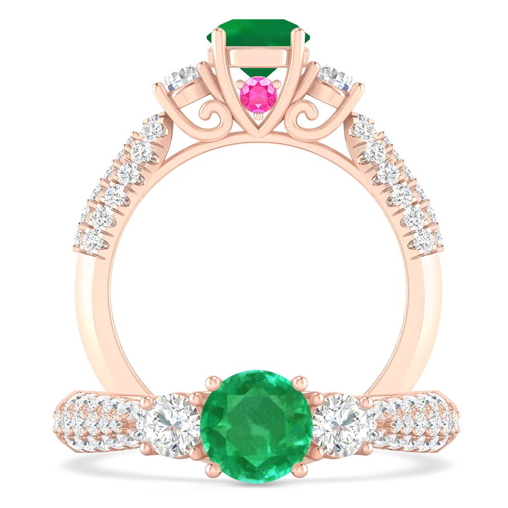 Rose Gold - Emerald