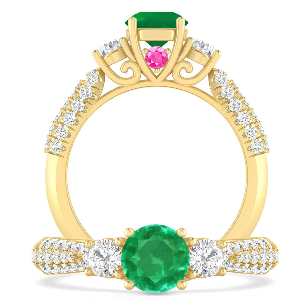 Yellow Gold - Emerald