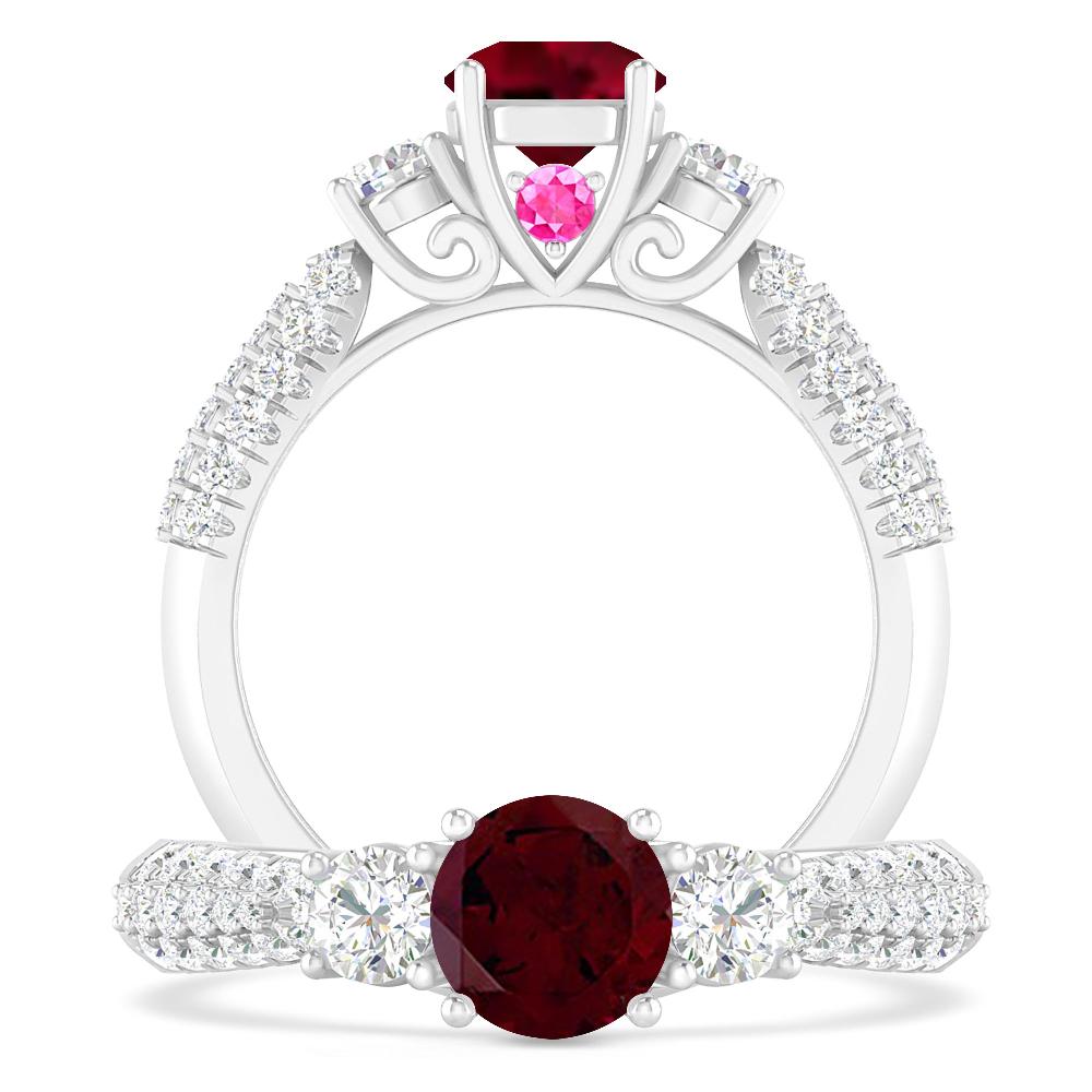 White Gold - Garnet