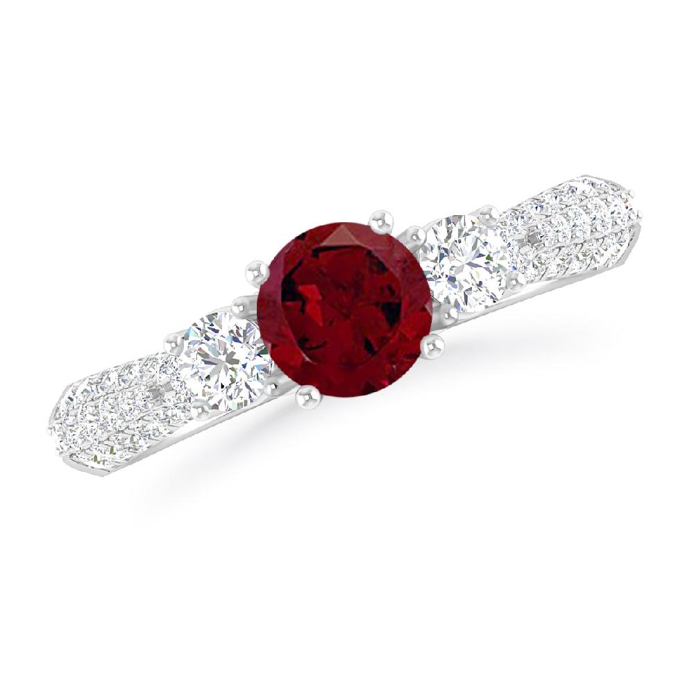 White Gold - Garnet