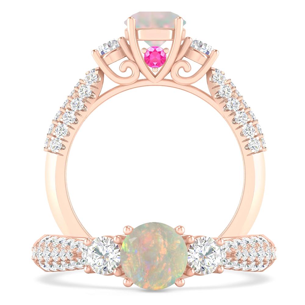 Rose Gold - Opal