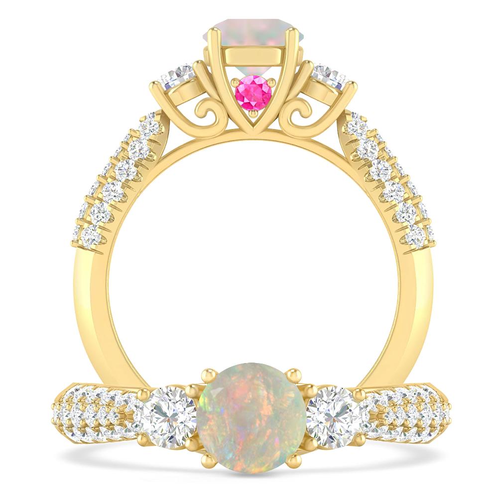 Yellow Gold - Opal