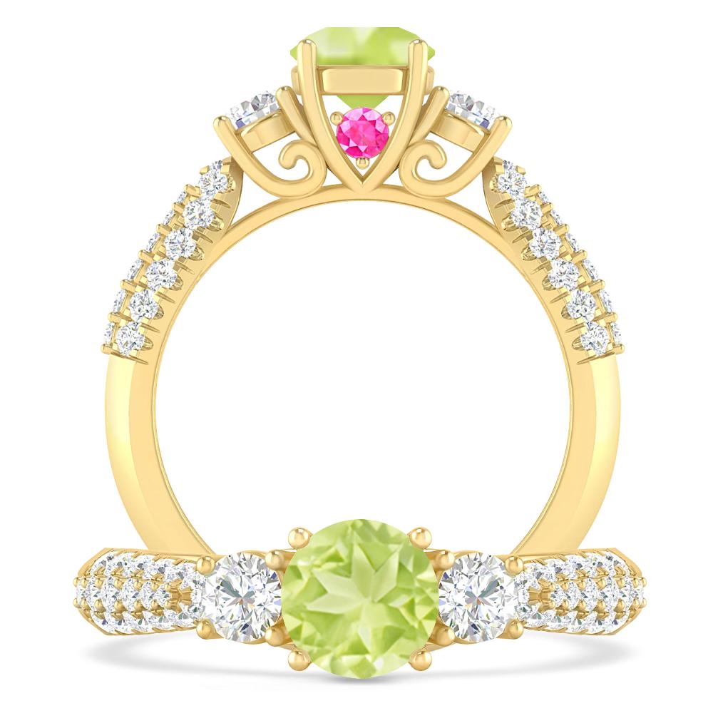 Yellow Gold - Peridot