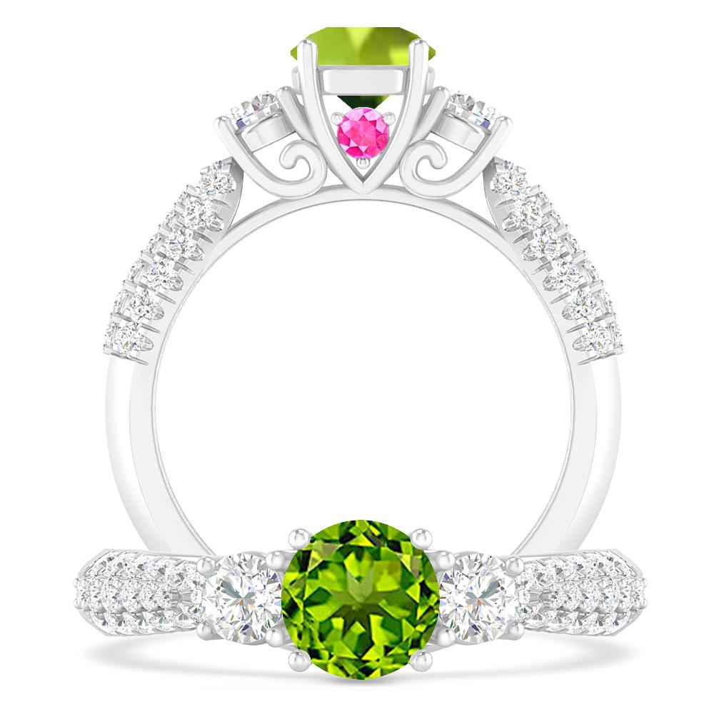 White Gold - Peridot