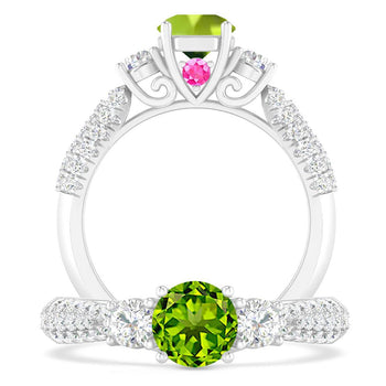 White Gold - Peridot