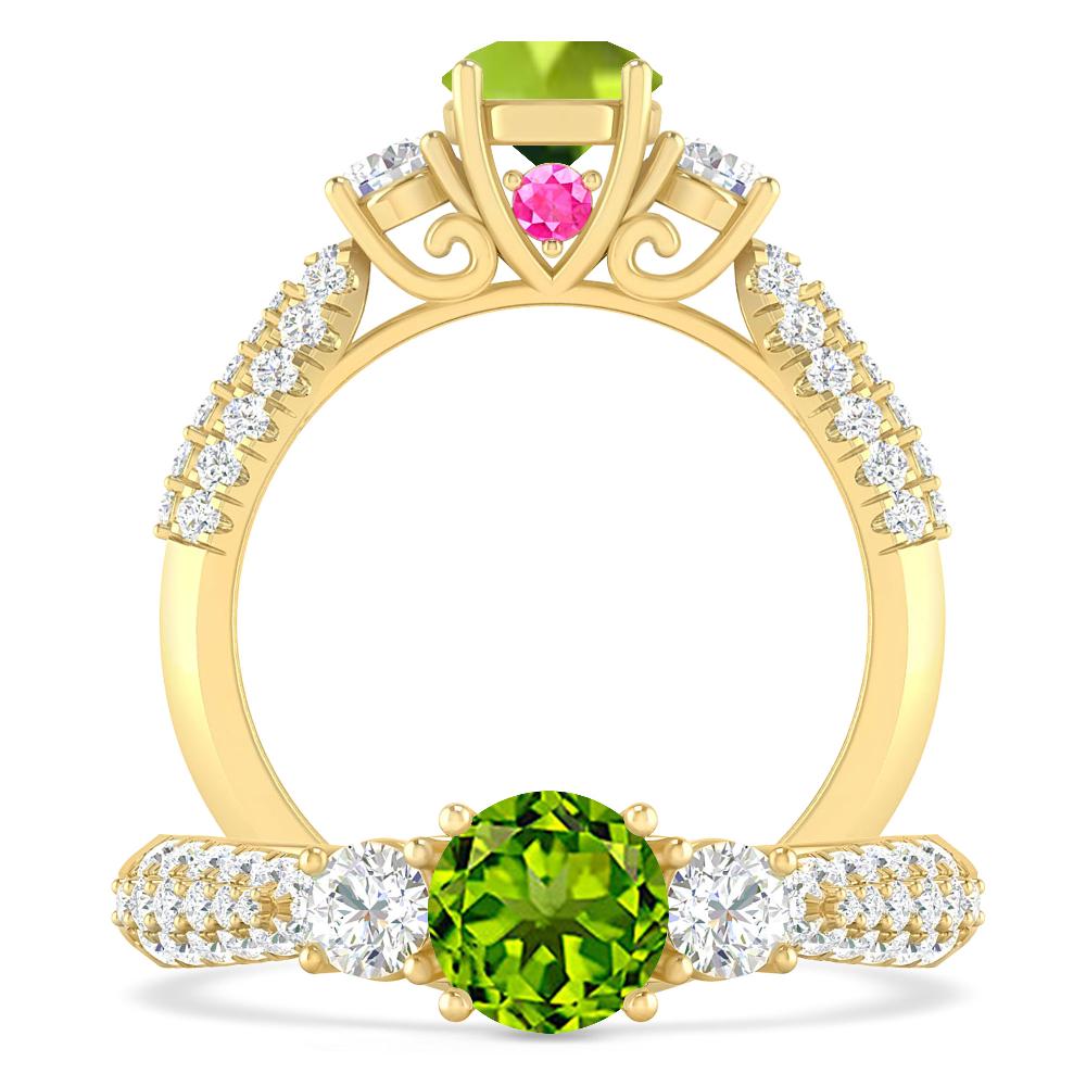 Yellow Gold - Peridot