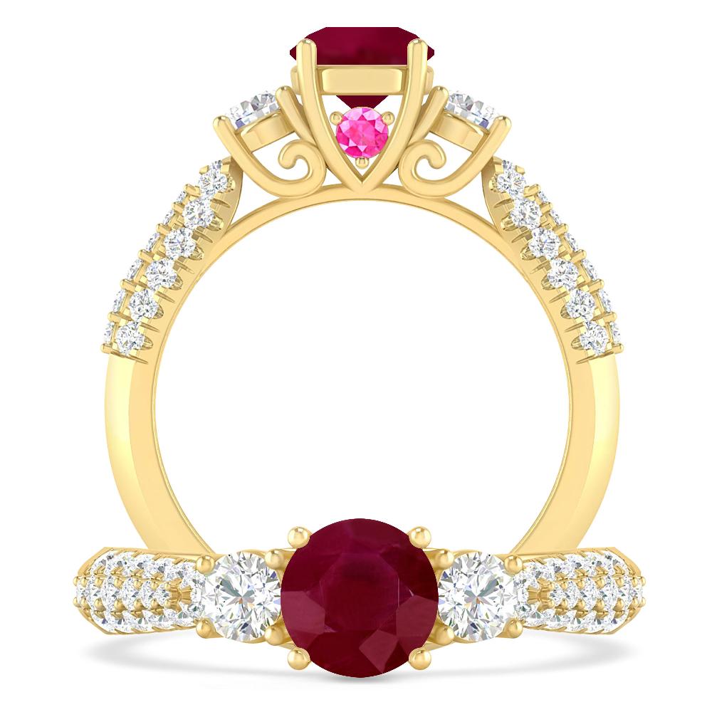 Yellow Gold - Ruby