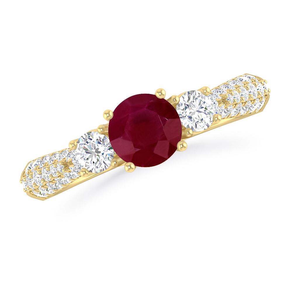 Yellow Gold - Ruby