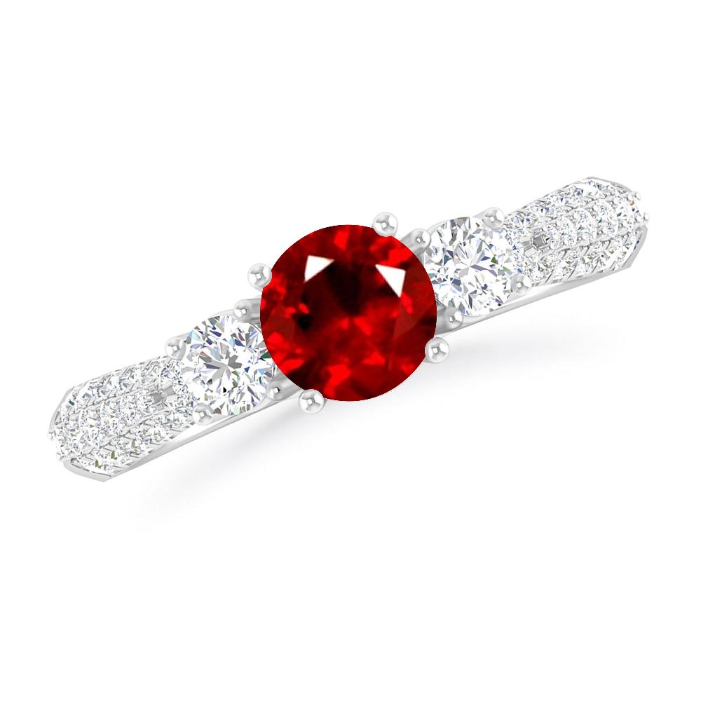 White Gold - Ruby