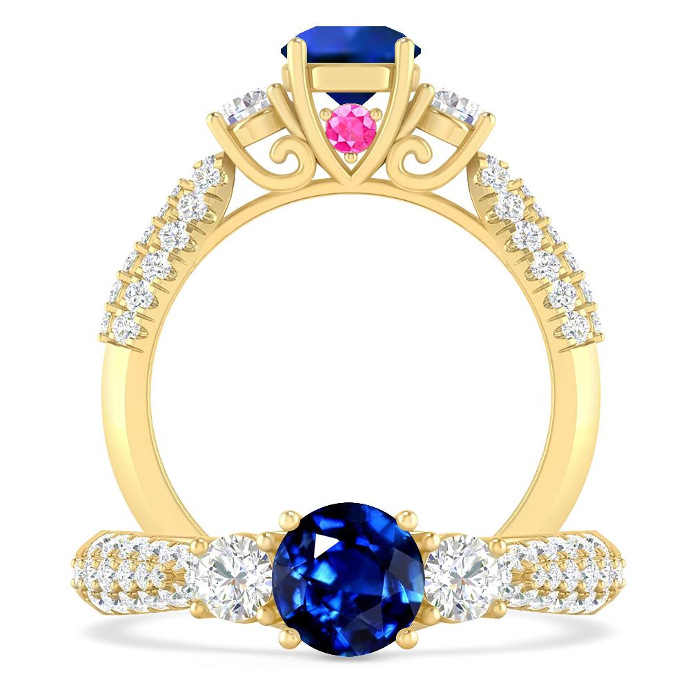 Yellow Gold - Sapphire