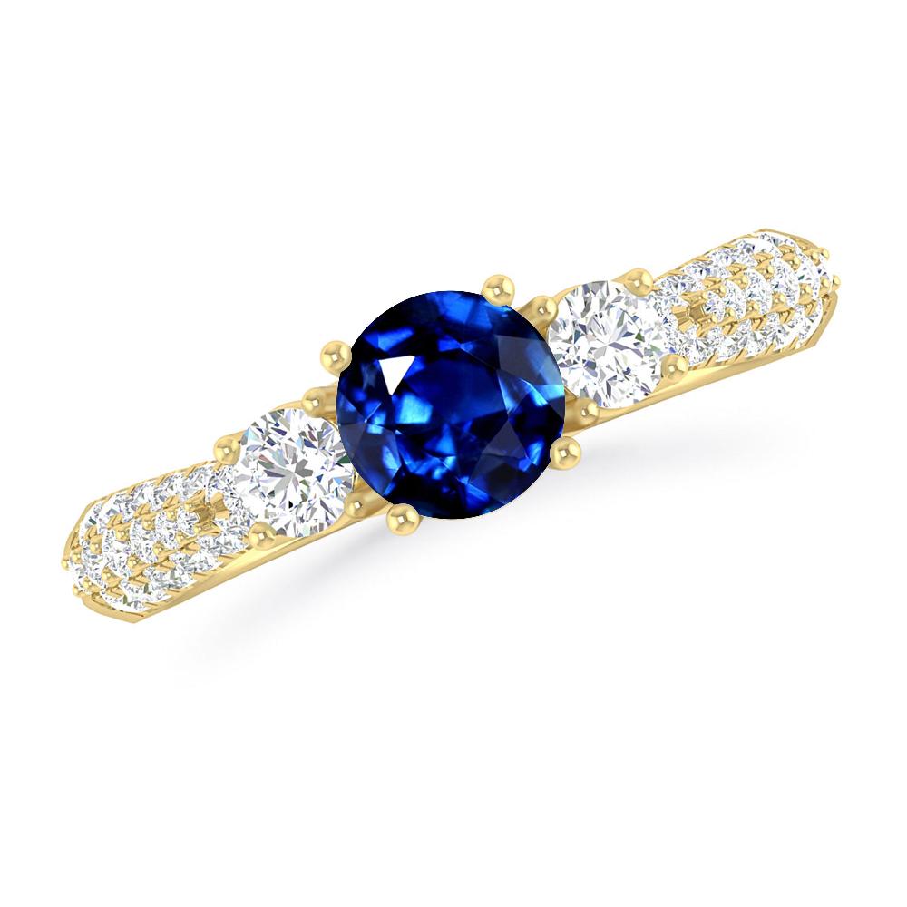 Yellow Gold - Sapphire