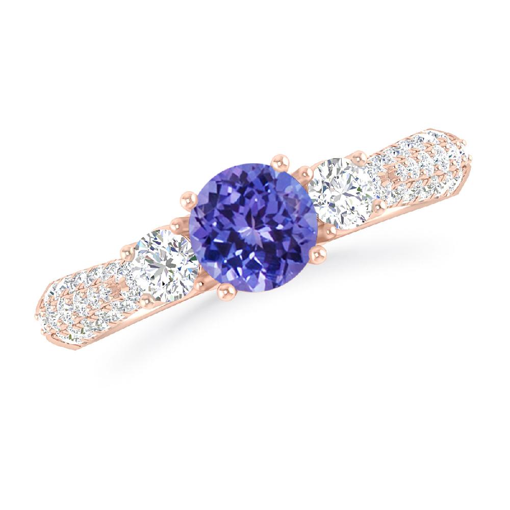 Rose Gold - Tanzanite