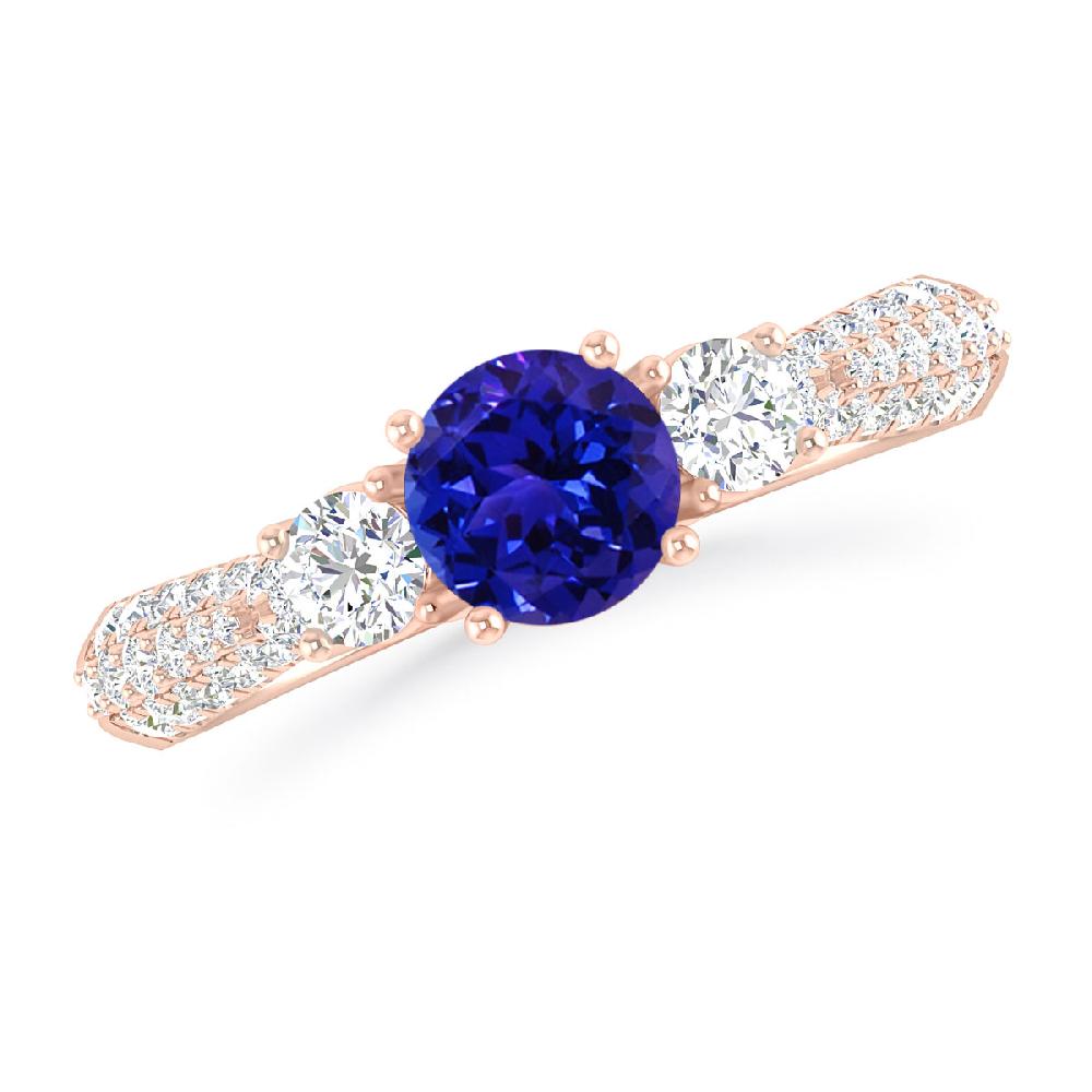 Rose Gold - Tanzanite