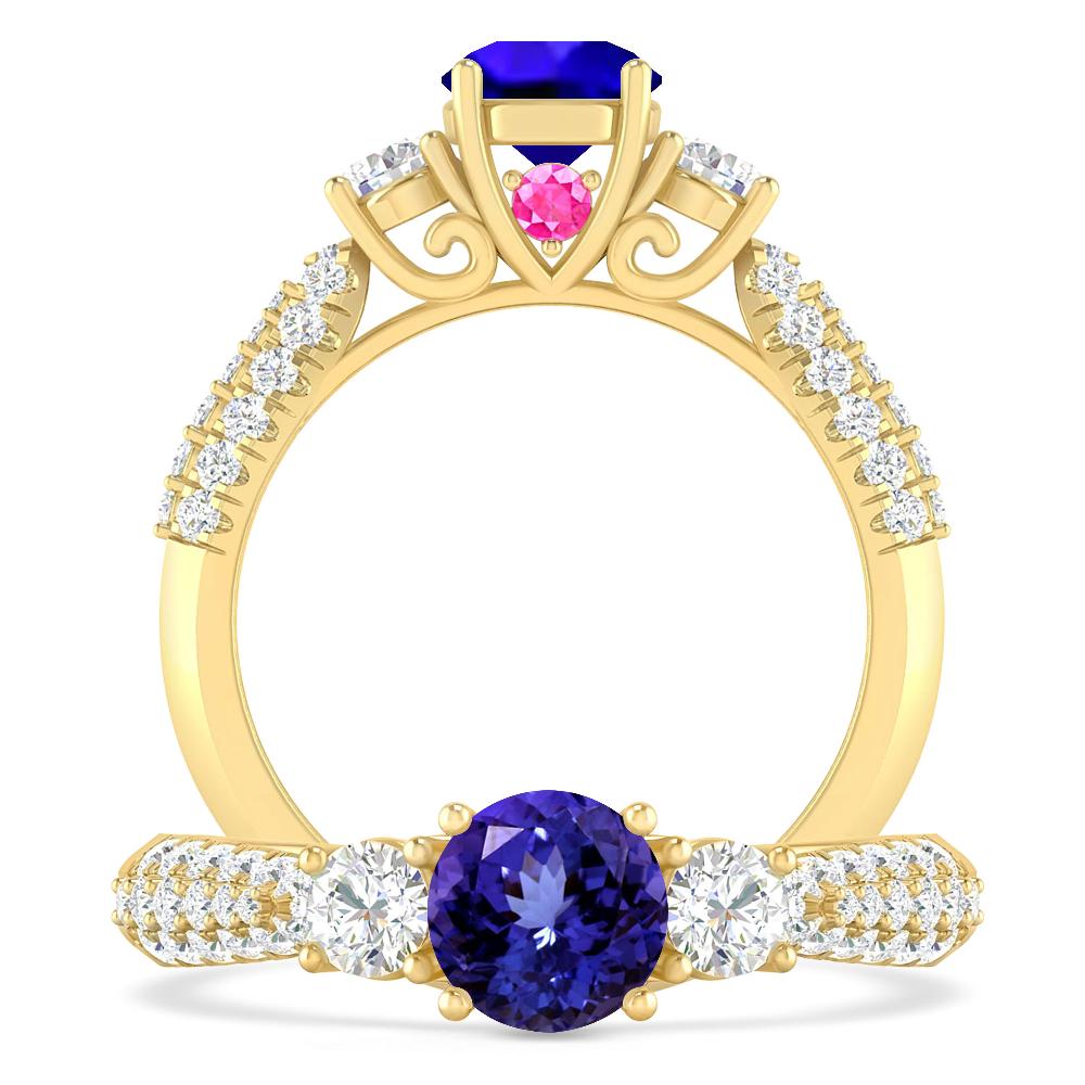 Yellow Gold - Tanzanite