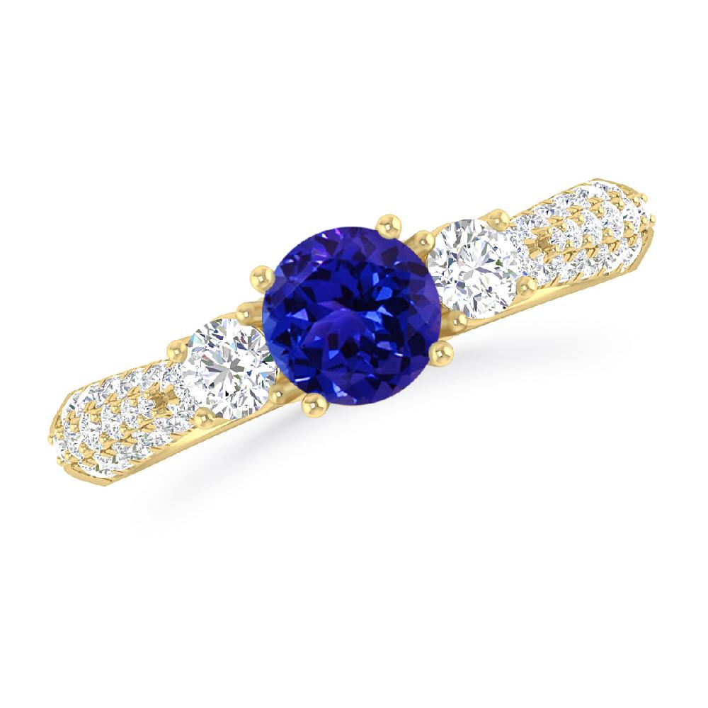 Yellow Gold - Tanzanite