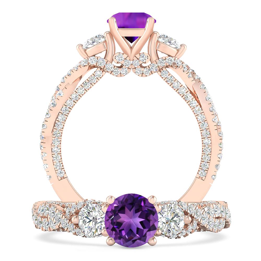 Rose Gold - Amethyst