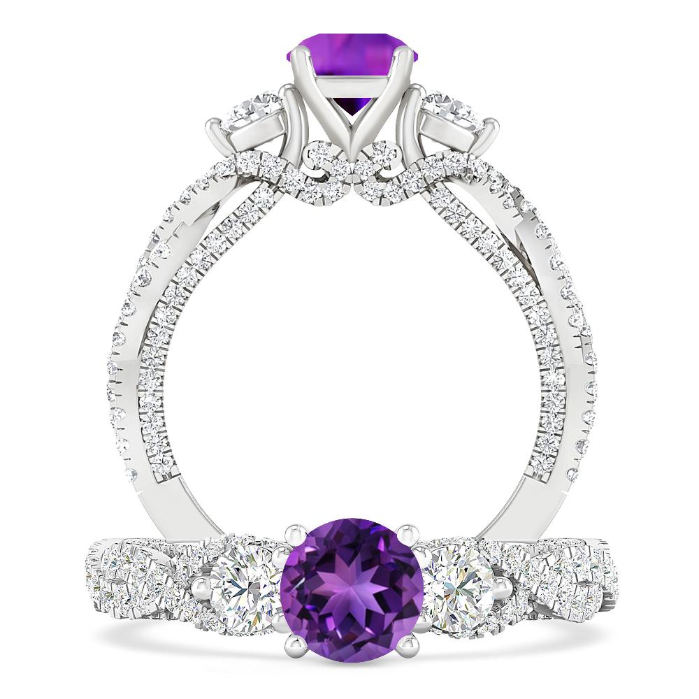 White Gold - Amethyst