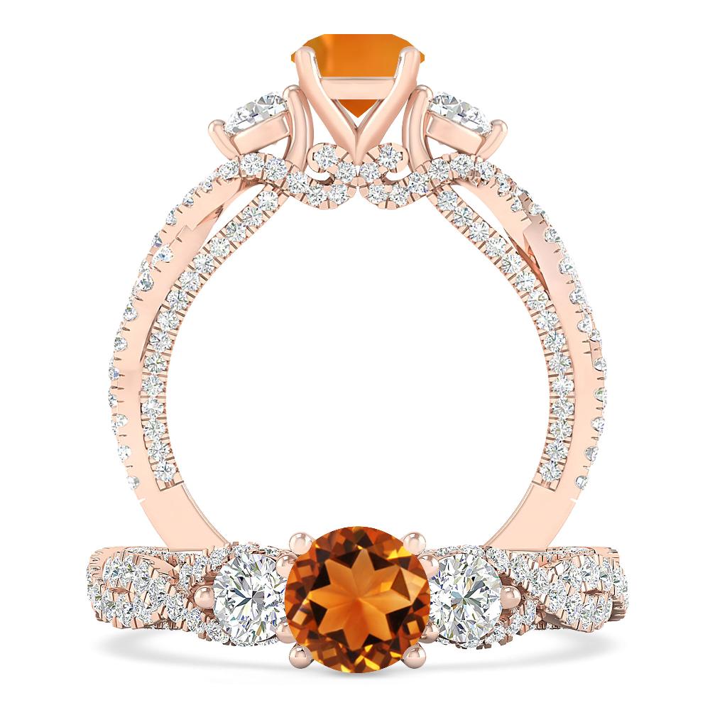 Rose Gold - Citrine