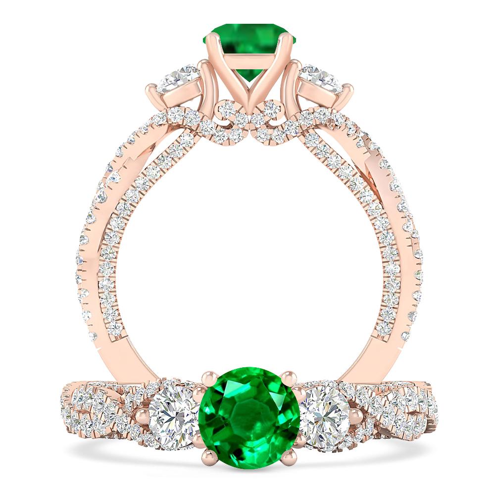 Rose Gold - Emerald