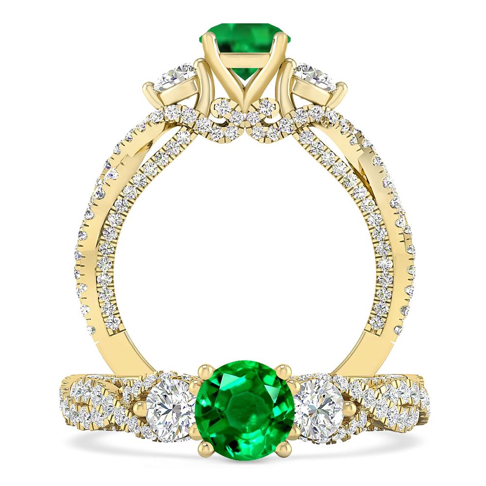 Yellow Gold - Emerald