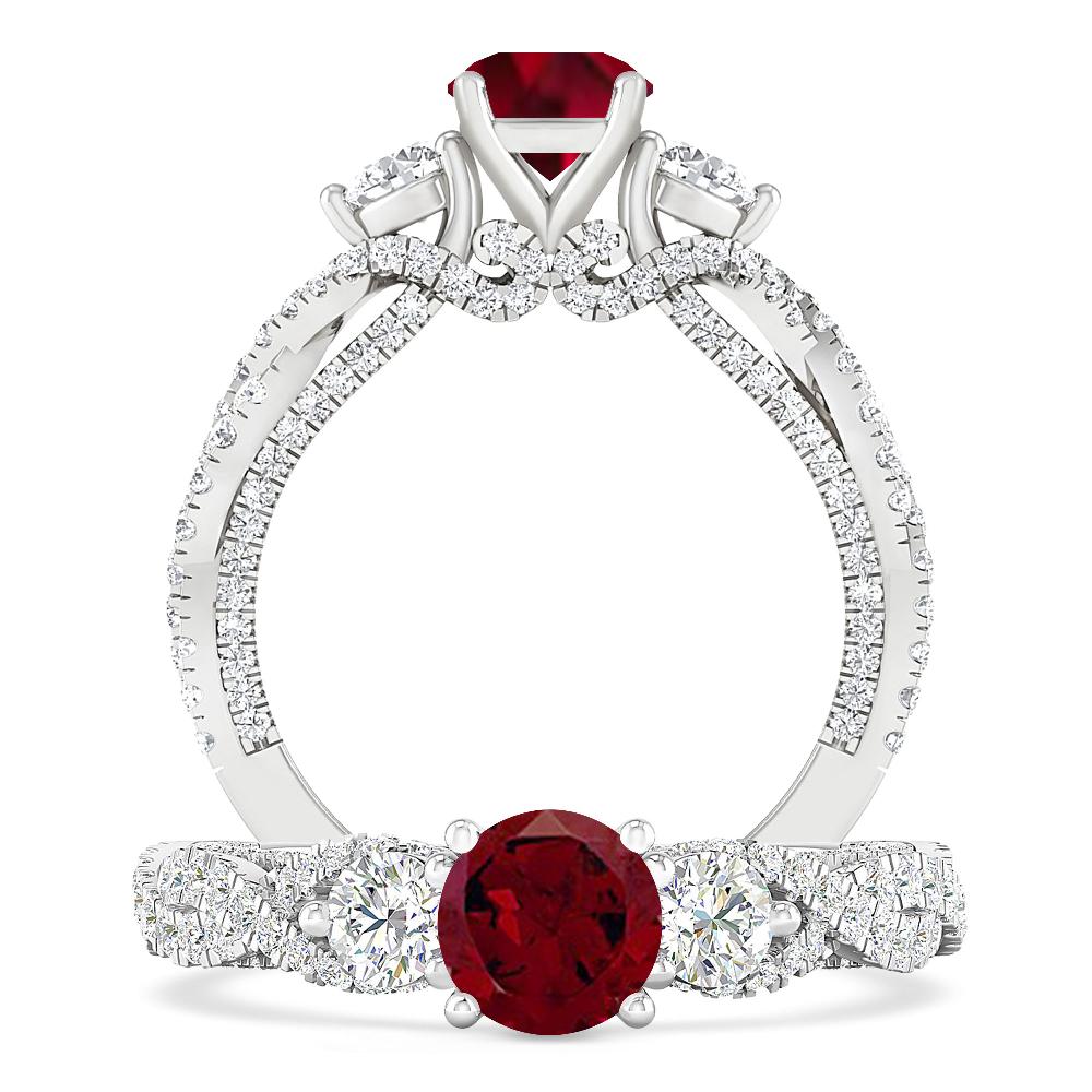 White Gold - Garnet