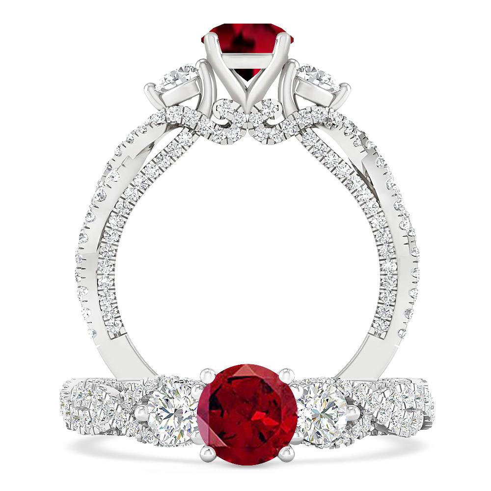 White Gold - Garnet