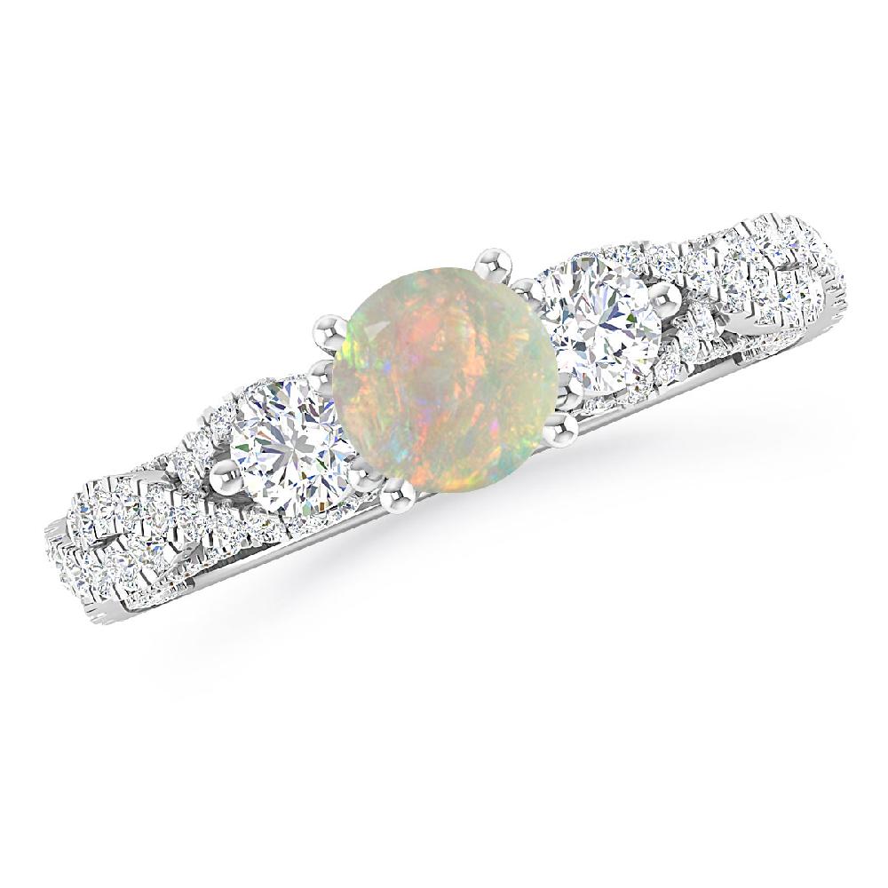 White Gold - Opal