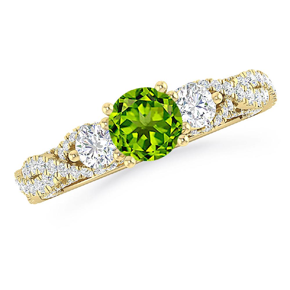 Yellow Gold - Peridot