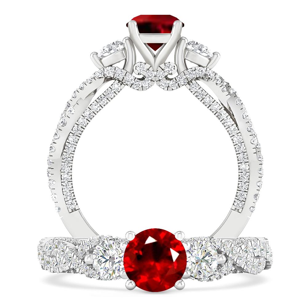 White Gold - Ruby