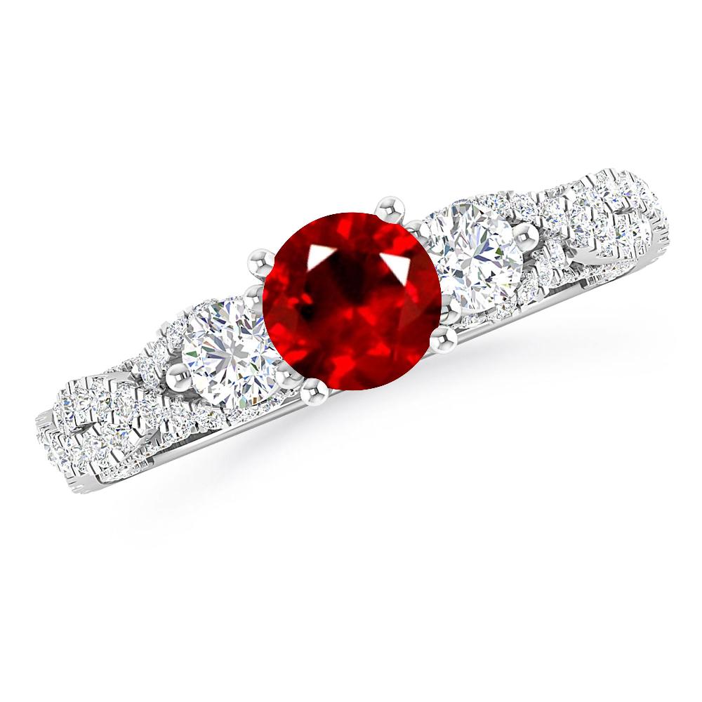 White Gold - Ruby