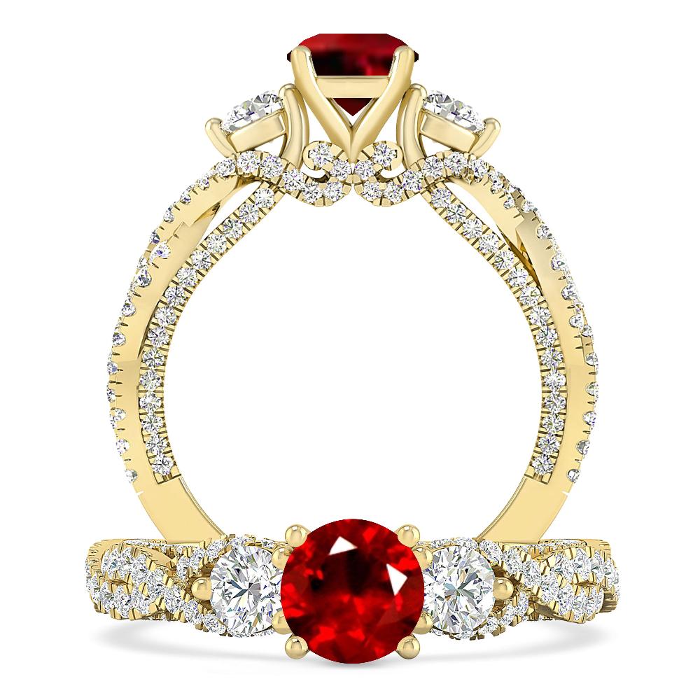 Yellow Gold - Ruby